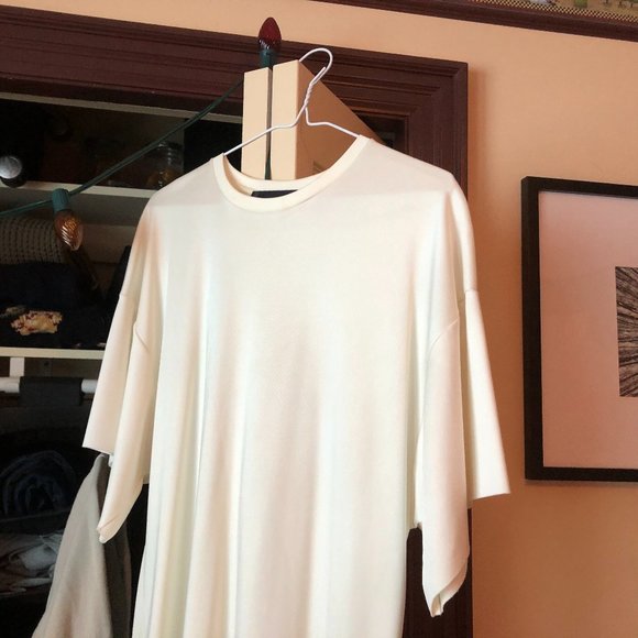 White Zara T-shirt Dress - Picture 3 of 3
